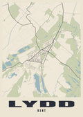 Street map poster of Lydd, Kent