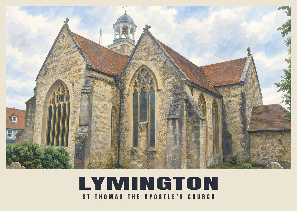 St Thomas the Apostle’s Church, Lymington Poster