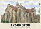 St Thomas the Apostle’s Church, Lymington poster, British Heritage style