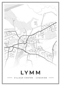 Street map poster of Lymm village centre, Cheshire