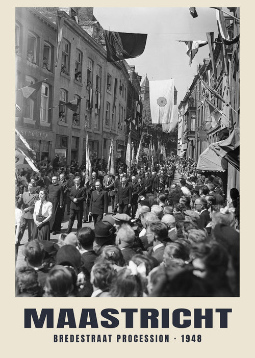 Prozession in der Bredestraat, Maastricht, 1948