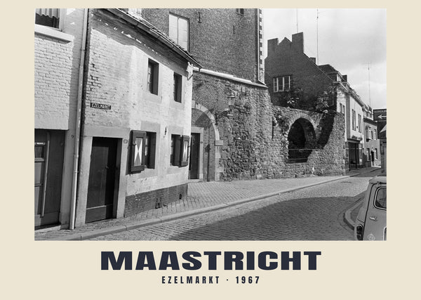 Ezelmarkt, Maastricht — 1967 · Wydruk historycznej fotografii
