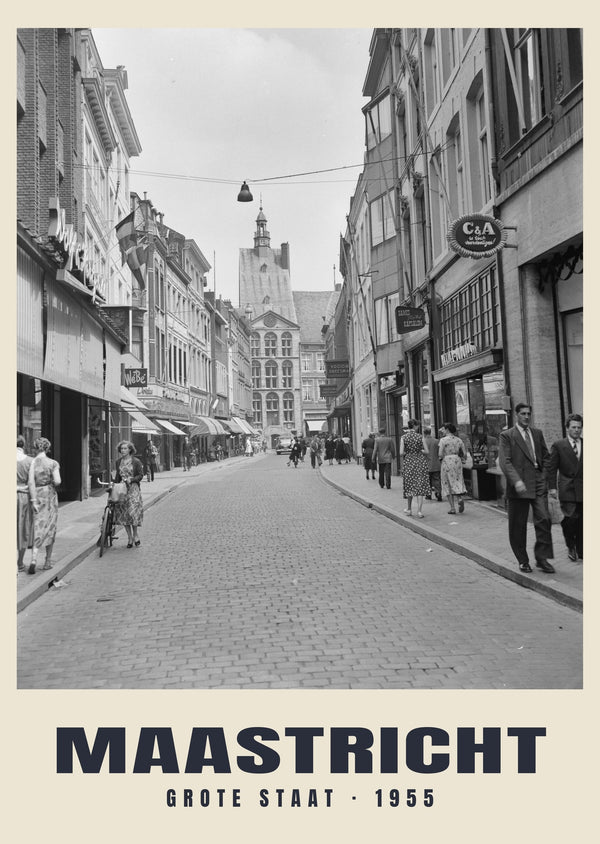Grote Staat, Maastricht — 1955 · Historischer Fotodruck