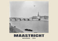 Maasbrug, Maastricht, 1955 — Wydruk historycznej fotografii