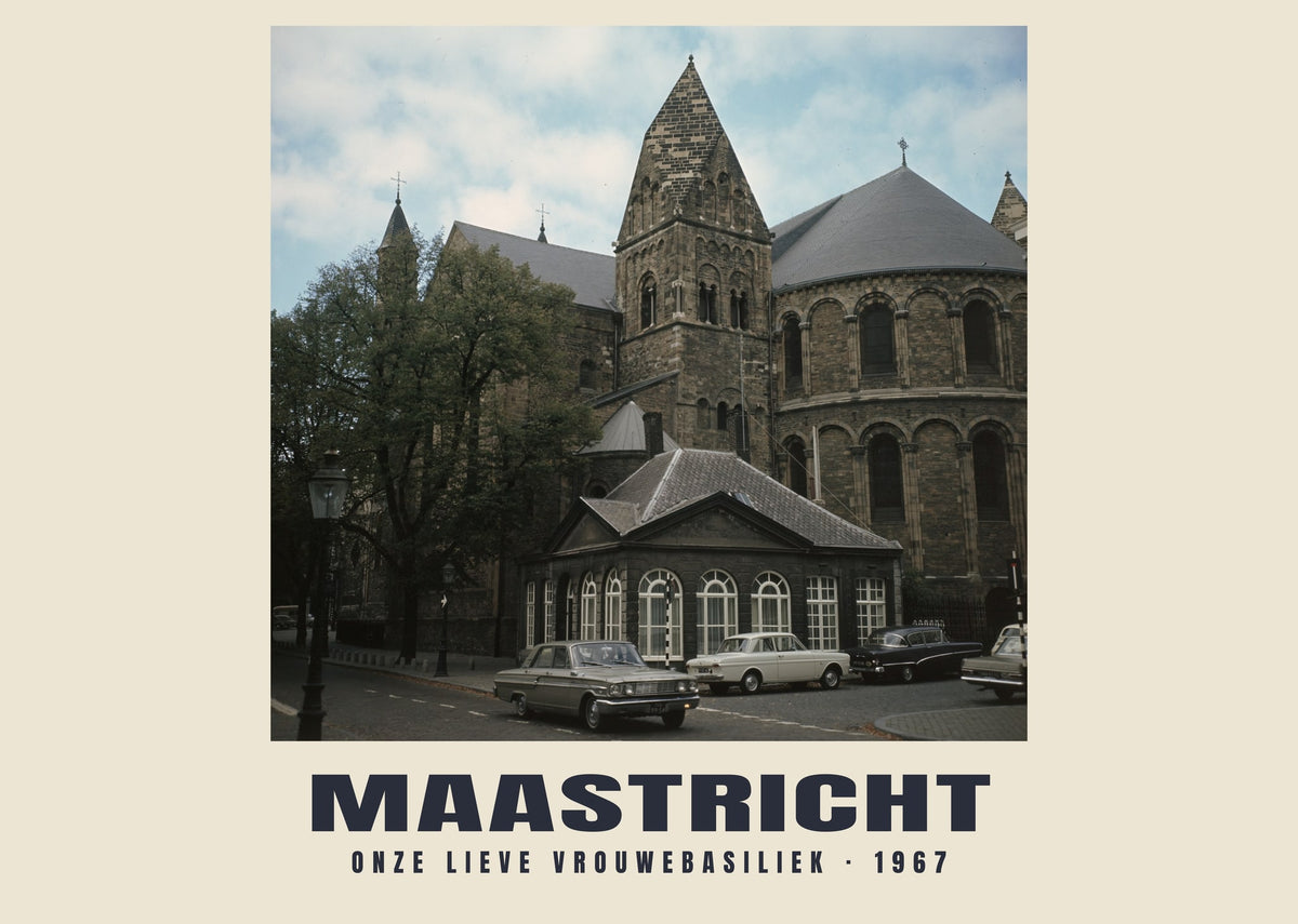 Onze Lieve Vrouwebasiliek, Maastricht, 1967 — Wydruk historycznej fotografii