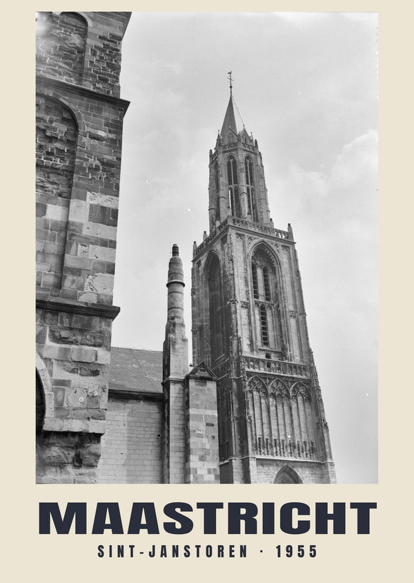 Sint-Janstoren, Maastricht — 1955 · Wydruk historycznej fotografii