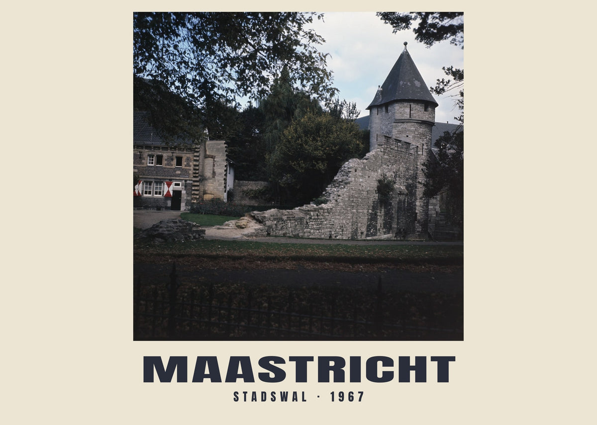 Stadswal, Maastricht, 1967 — Wydruk historycznej fotografii