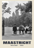 Vrijthof, Maastricht, 1955 — Historic photograph print