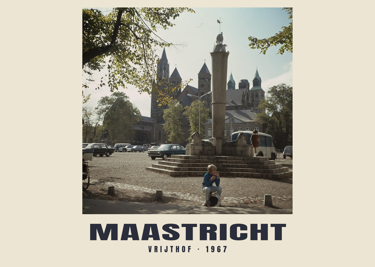 Vrijthof, Maastricht, 1967 heritage photograph