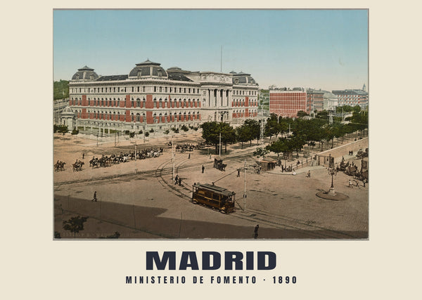 Ministerio de Fomento, Madrid — 1890 · Historischer Photochromdruck