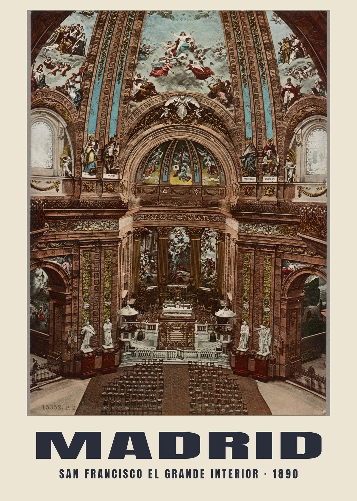 Inneres von San Francisco el Grande, Madrid, 1890