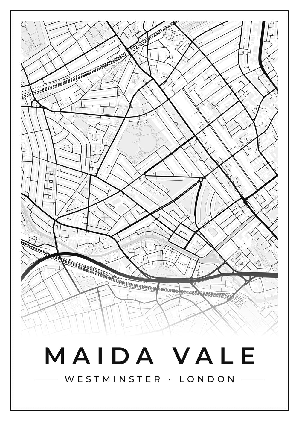 Maida Vale Street Map Poster