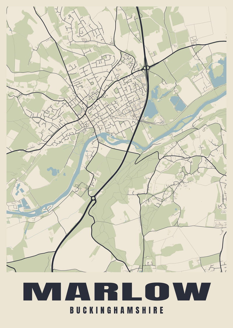 Marlow Street Map Poster