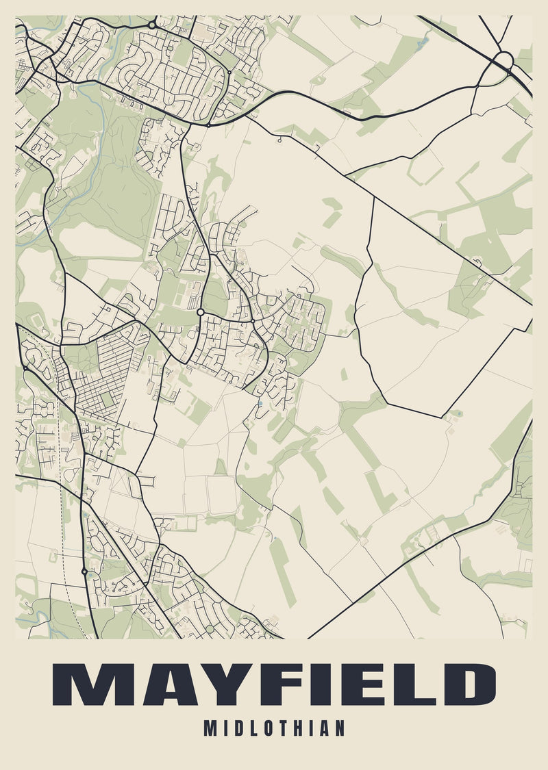 Mayfield Street Map Poster