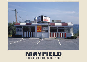 Forgione’s Dairyhaus, Mayfield, Pennsylvania — 1984 · Lámina de fotografía histórica