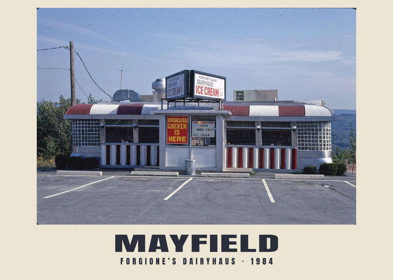 Forgione’s Dairyhaus, Mayfield, Pennsylvania — 1984 · Historischer Fotodruck