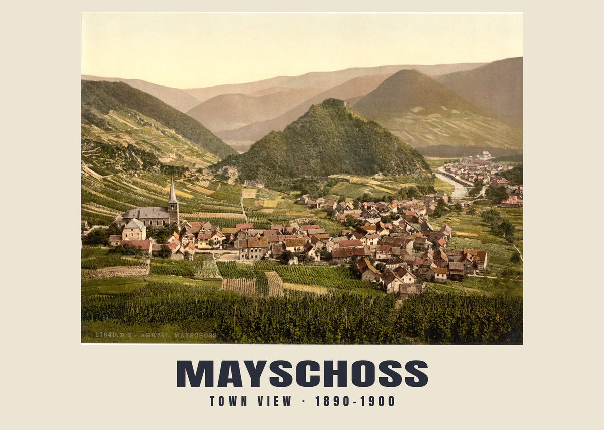 Town View, Mayschoß, 1890–1900 heritage photograph