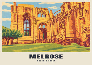 Melrose Abbey Poster