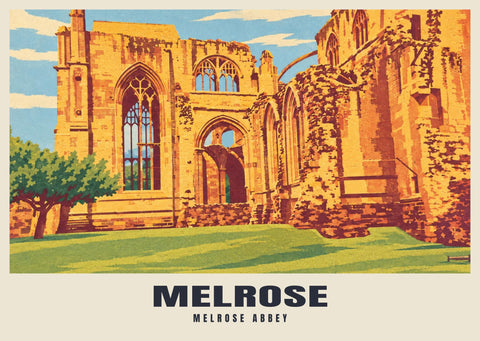 Melrose Abbey Poster