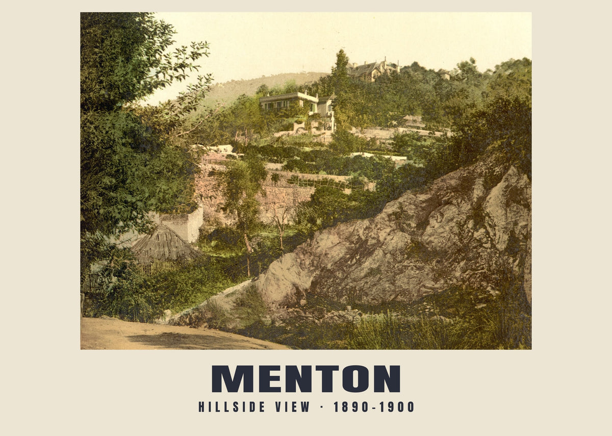 Uitzicht op de heuvelhelling, Menton, 1890–1900