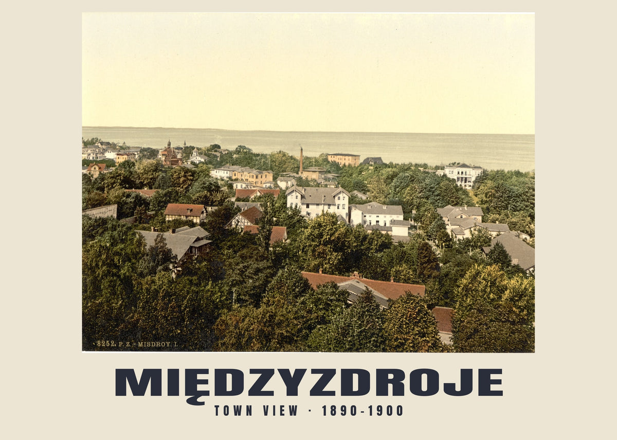 Vista de la ciudad, Międzyzdroje, 1890–1900