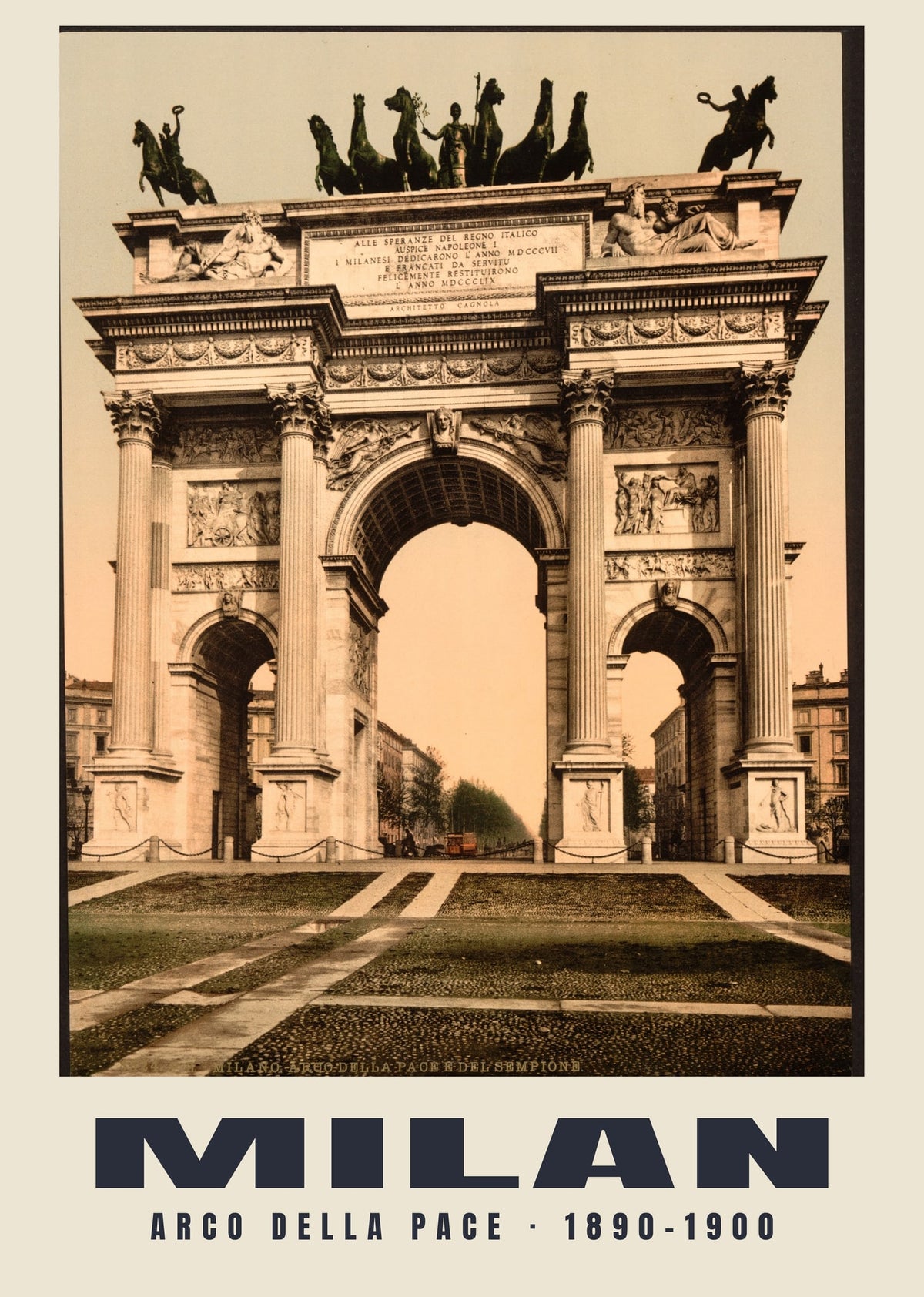 Arco della Pace, Mailand, 1890–1900