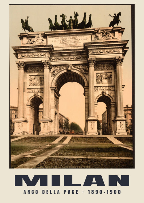 Arco della Pace, Mediolan, 1890–1900