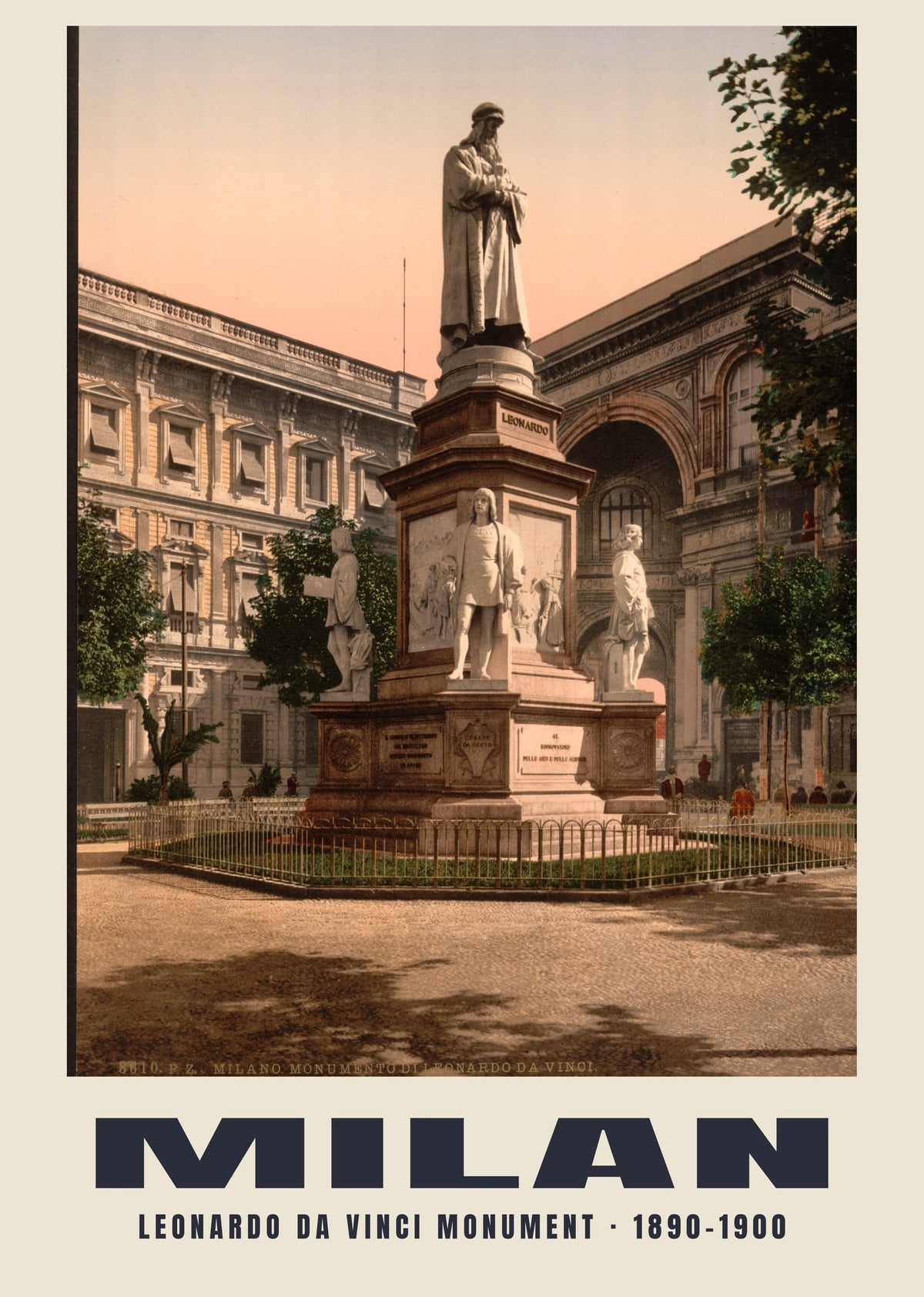 Monumento a Leonardo da Vinci, Milano, 1890–1900