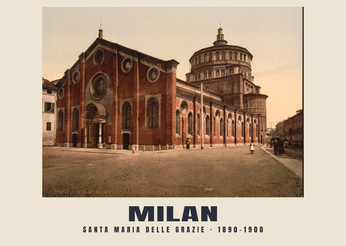 Santa Maria delle Grazie, Milan, 1890–1900 heritage photograph