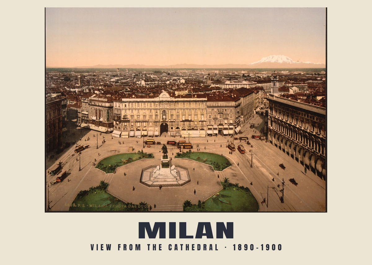 Blick vom Dom, Mailand, 1890–1900