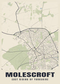 Street map poster of Molescroft, East Riding of Yorkshire