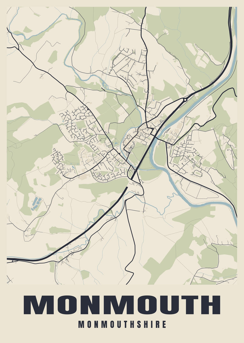 Monmouth Street Map Poster