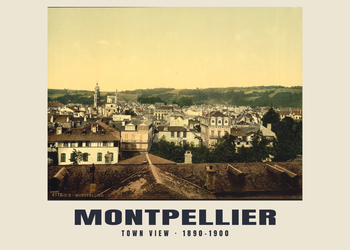 Stadtansicht, Montpellier, 1890–1900