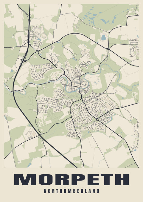 Morpeth Street Map Poster