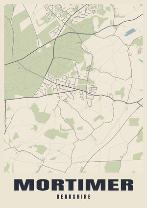 Mortimer Street Map Poster