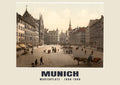 Marienplatz, Monaco di Baviera, 1890–1900