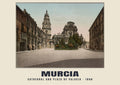Kathedrale und Plaza de Palacio, Murcia, 1890