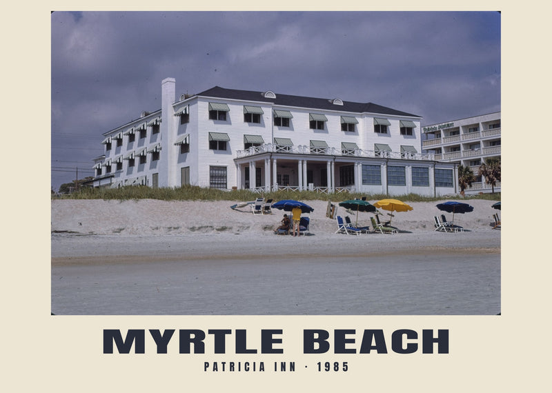 Patricia Inn, Myrtle Beach, South Carolina — 1985 · Stampa fotografica storica