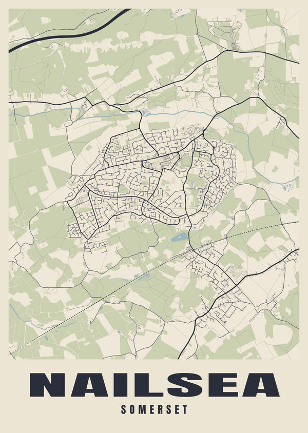 Nailsea Street Map Poster