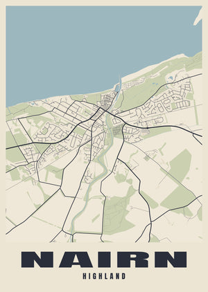 Nairn Street Map Poster