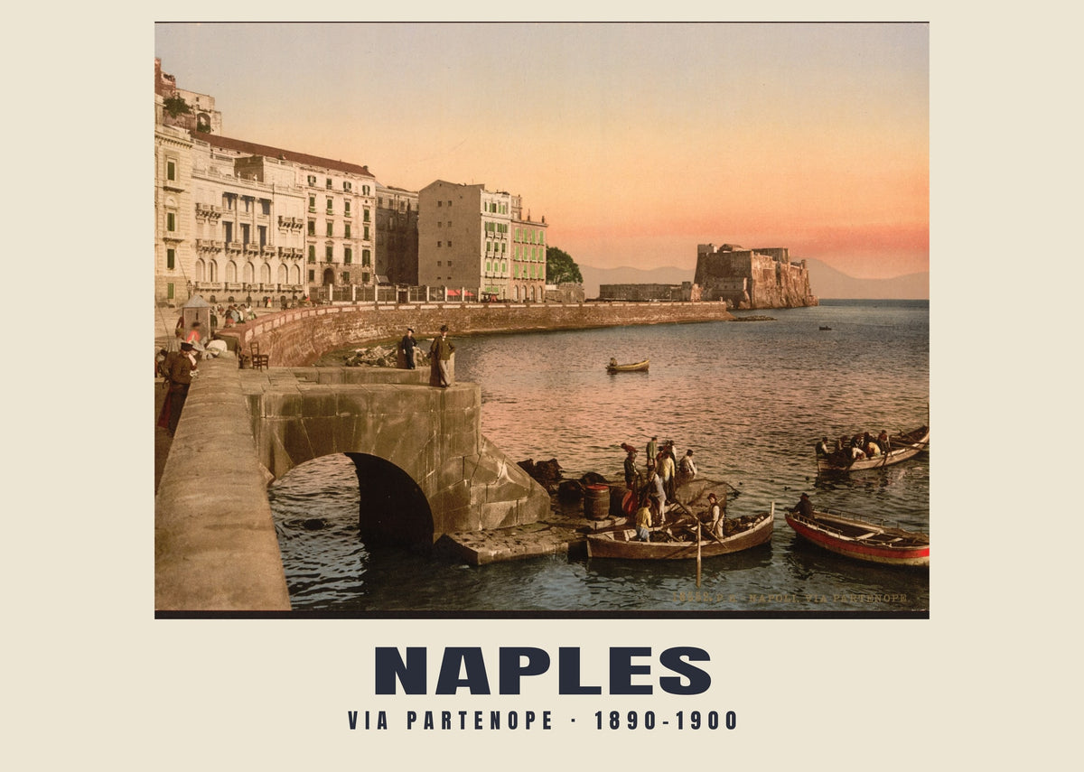 Via Partenope, Napels, 1890–1900