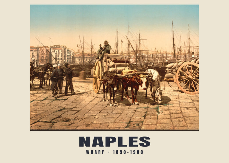 Kade, Napels — 1890–1900 · Historische fotochroomprint