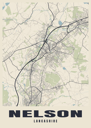 Nelson Street Map Poster
