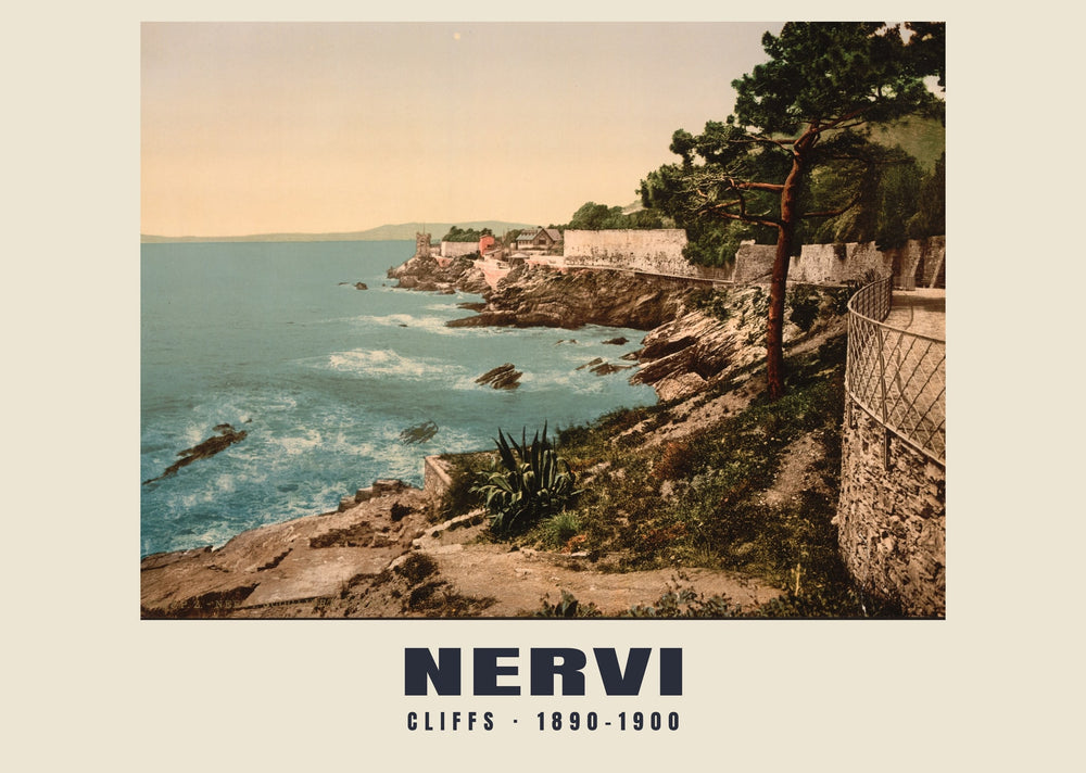 Klippen, Nervi — 1890–1900 · Historischer Photochromdruck