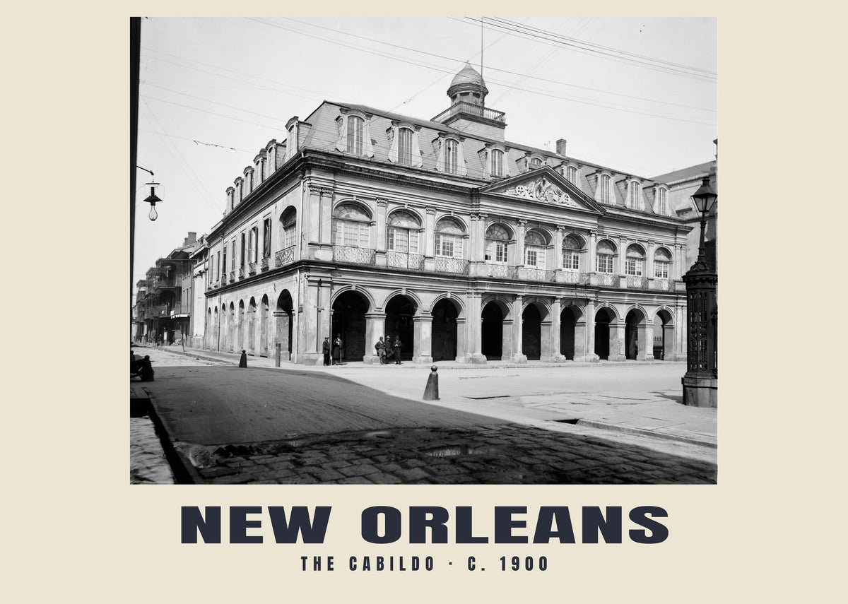 The Cabildo, New Orleans, c. 1900 heritage photograph