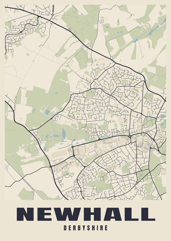 Newhall Street Map Poster