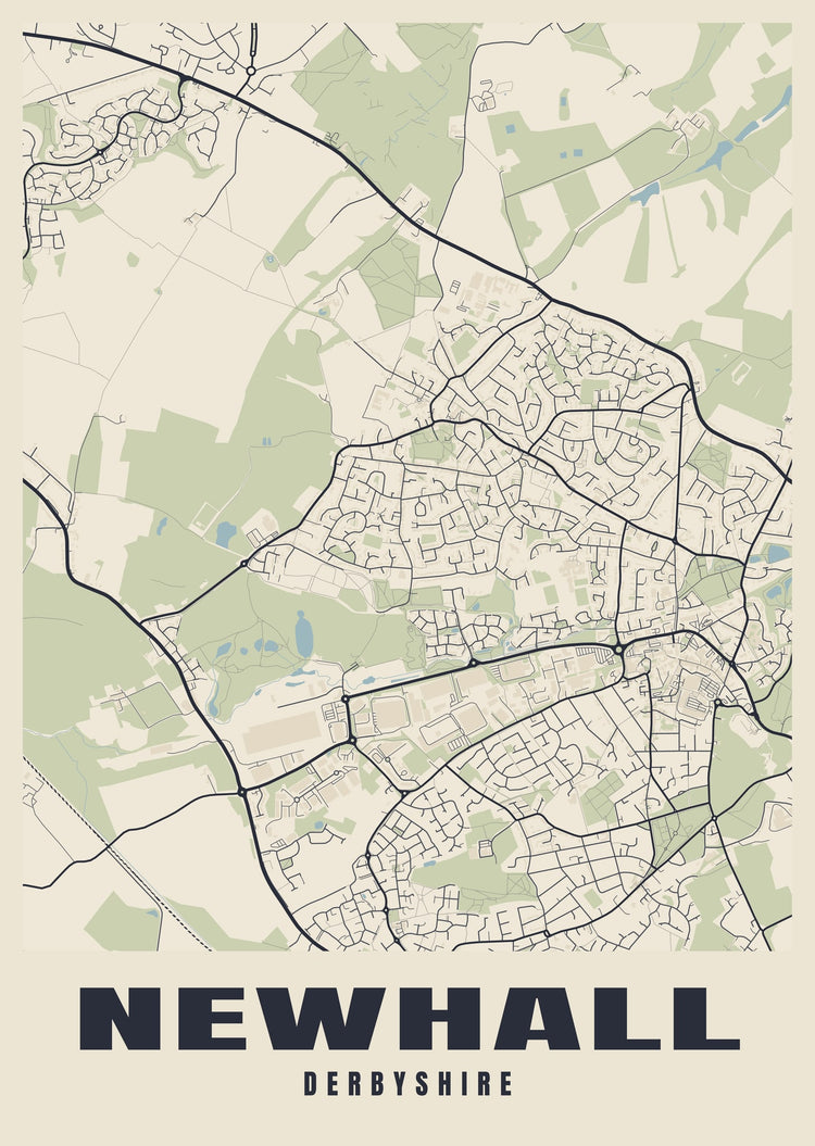 Newhall Street Map Poster