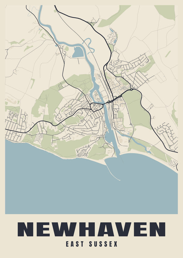 Newhaven Street Map Poster