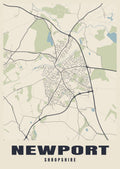Street map poster of Newport, Shropshire