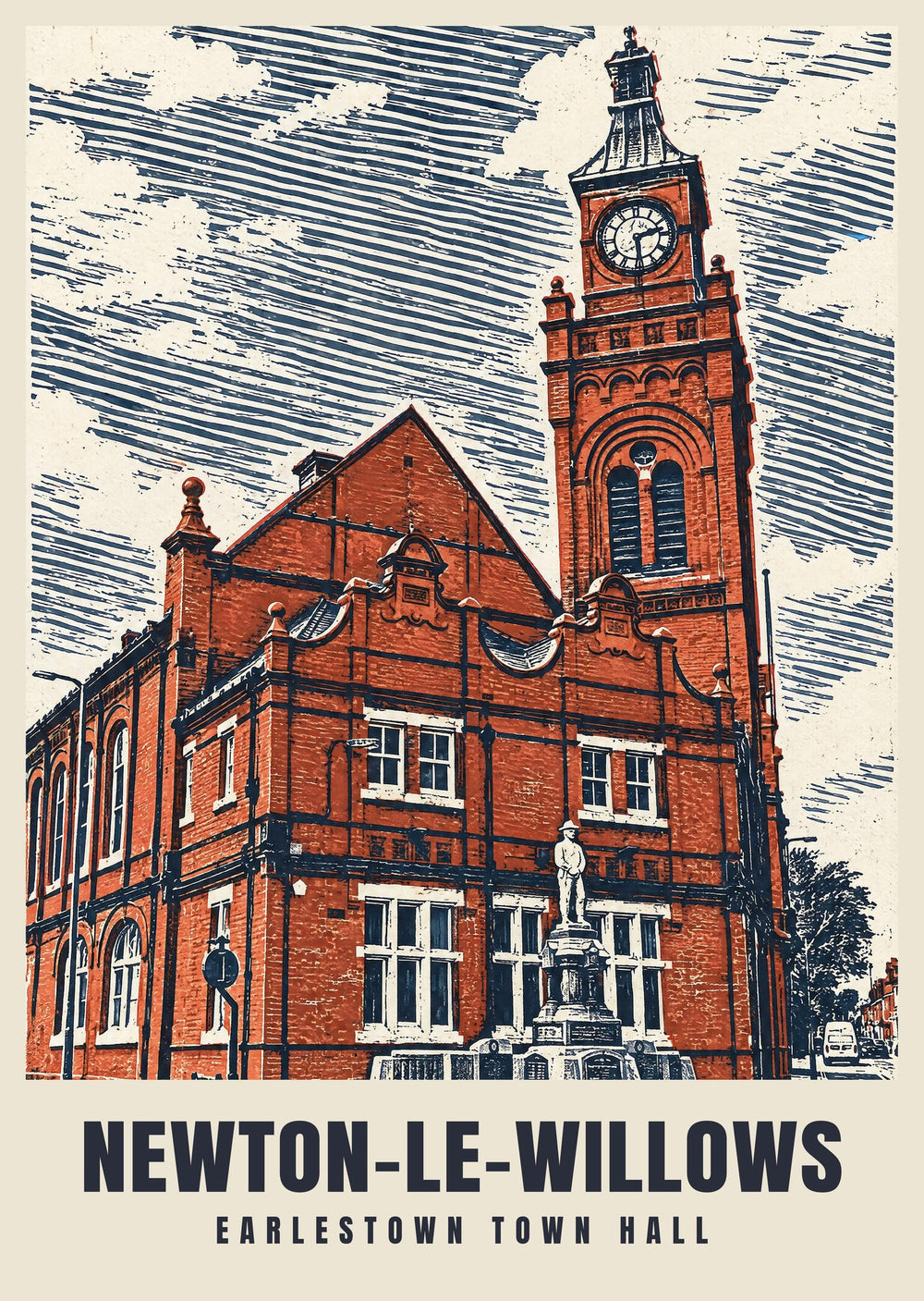 Earlestown Town Hall, Newton-le-Willows Poster
